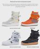 2025 Trendy High-Top Korean Style Couple Sneakers - Men's Large Size Fashion Sports Shoes for Spring & Autumn