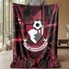 Bournemouth Fußball Druck Flanell Decke, Weiche Warme Leichte Überwurfdecke für Sofa Bett Camping