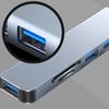 Multiports USB C Expansion Hub Featuring  Card Slot & Speed  5Gbps Data Transfer USB Docking Station for Computers