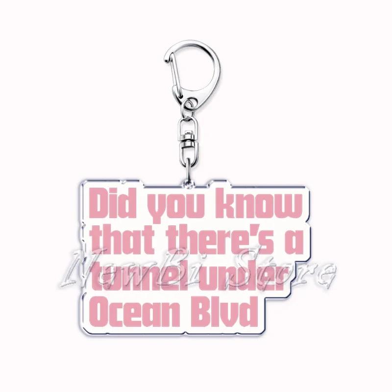 Singer Lana Del Rey Keychain for Accessories Bag Pendant Born To Die Ultraviolence Key Chain Ring Keychains Jewelry Fans Gift