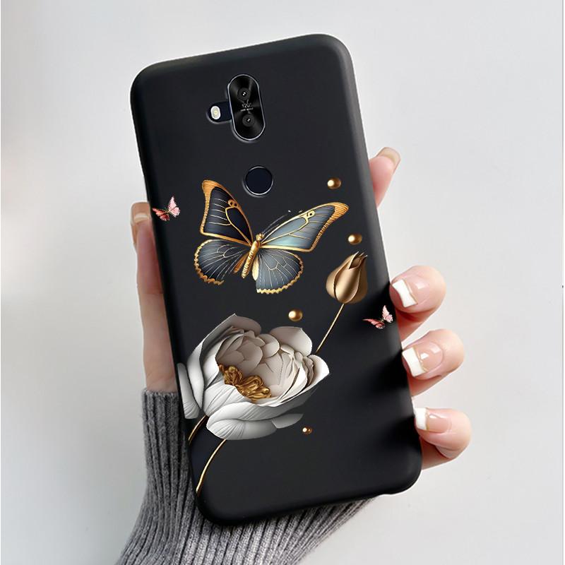 Luxury Fashion Flower For Asus Zenfone 5 Lite ZC600KL 5Q ZC600KL X017DA Silicone Phone Case Protective Back Shell Soft TPU Cover