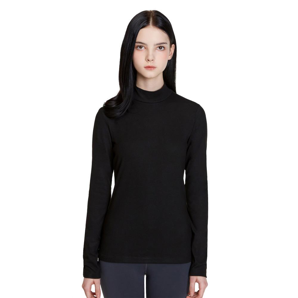 Teseulla Women'S Peach Brushed Turtleneck Regular Fit