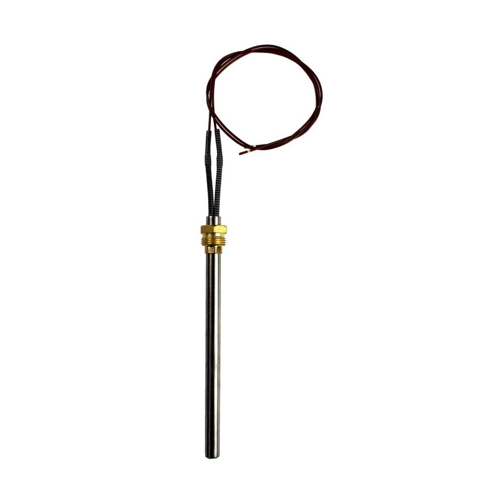 Baston de aprindere pentru cazane Pentru cuptoare pe peleți 300W Oțel inoxidabil 10mm x 160mm cu Cablu rezistent la căldură 350mm