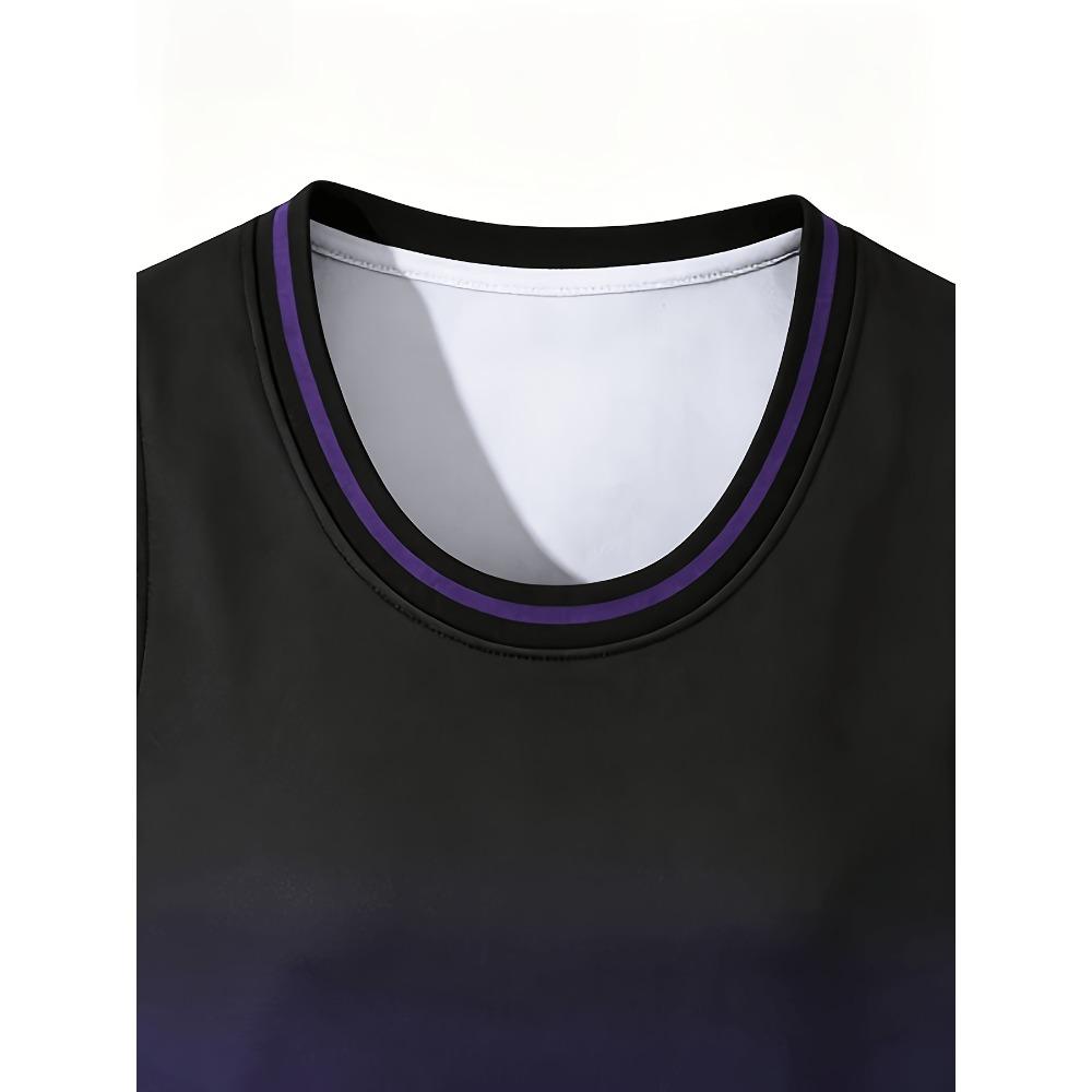 2026 Purple and Black New Basketball Uniforms Spring and Summer Training Uniforms Thin Breathable and Quick-drying