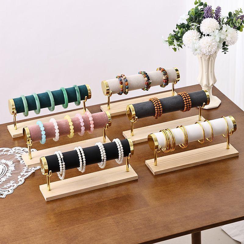Premium Solid Wood Triple Layer Jewelry and Bracelet Display Stand