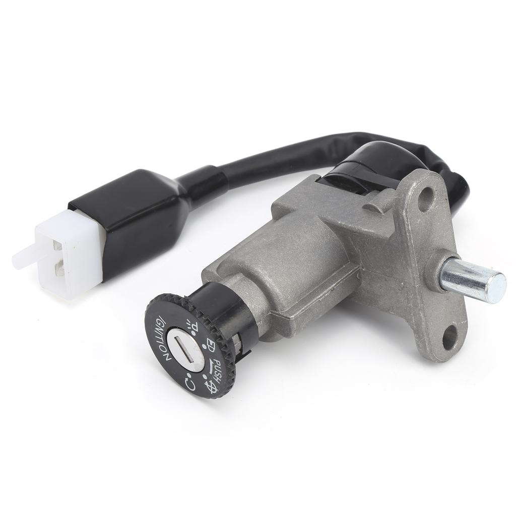 Ignition Switch Assembly 4‑Wire for Gas Scooter 50cc 150cc 139QMB GY6 Chinese Moped Novelty Ignition Switch Assembly