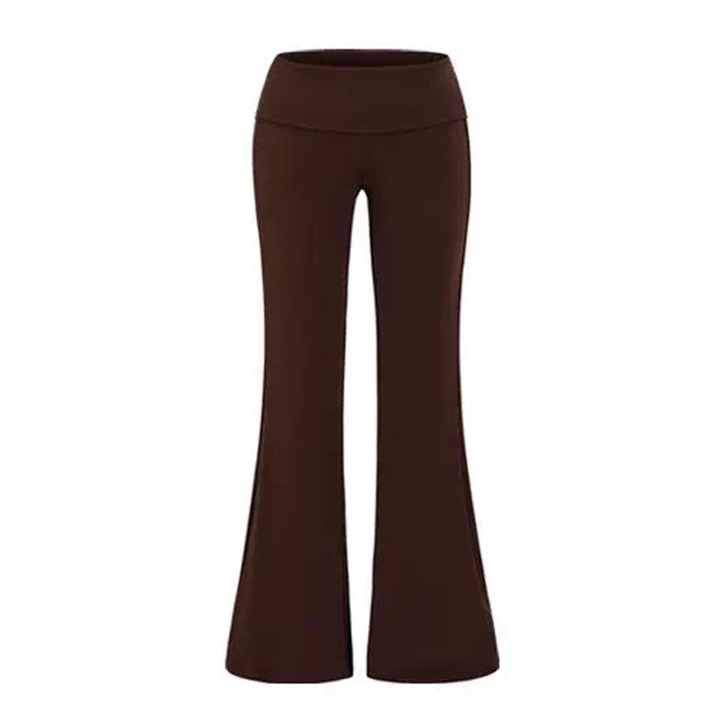 Women's Cross-border Yoga Set: Bare Feel Sports Tank with Chest Pads & High Elastic Flared Fitness Pants