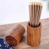 Solid Wood Chopstick Holder Thickened Tableware Storage Container Kitchen Utensil Organizer For Cutlery Flatware Pen