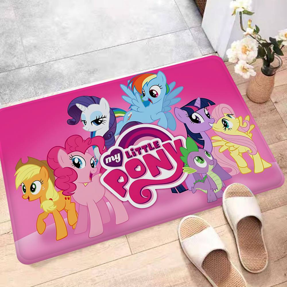 Children Animation L-Little P-Pony Bathroom Mat Kids Room Bedroom Decoration Balcony Anti-Slip Doormat Living Room Welcome Rug
