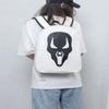PU Leather Halloween Skull Head Printted Bag Zipper Funny Skeleton Shoulder Bag  Students