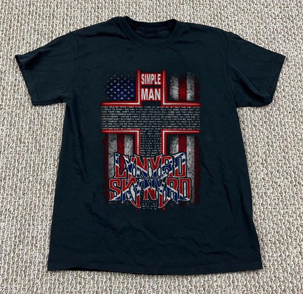 

Rare Lynyrd Skynyrd Simple Man Lyrics Unisex Black Cotton T-Shirt, Size S-5XL Unisex T-Shirt S