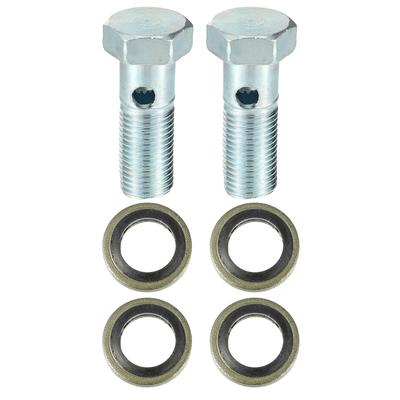 X AUTOHAUX 2 Sätze Universal Auto Banjo Schraube Bremsanschluss Adapter Kit M12 x