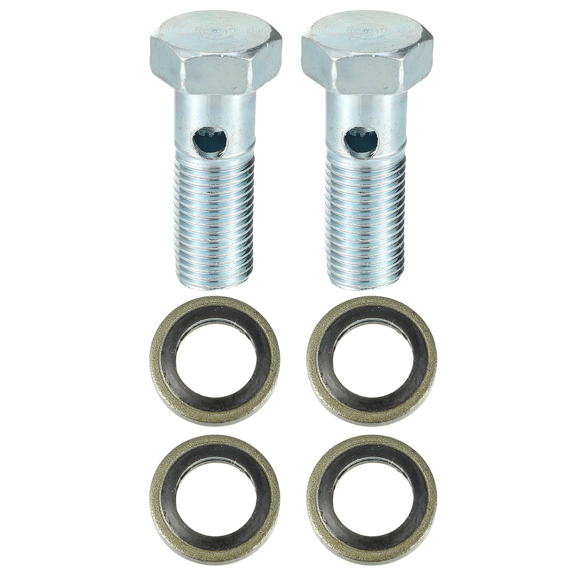 

X AUTOHAUX 2 комплекта Универсальный Авто Болт Банджо Адаптер для Тормозного Фитинга M12 x M12*1.25*39