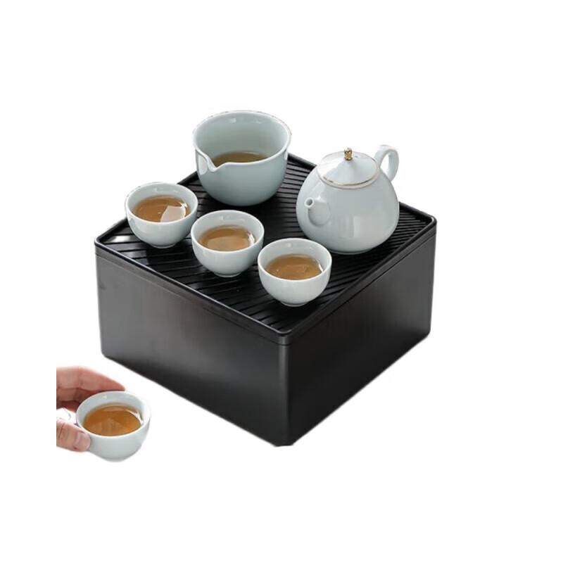 Elegant Celadon Tea Set