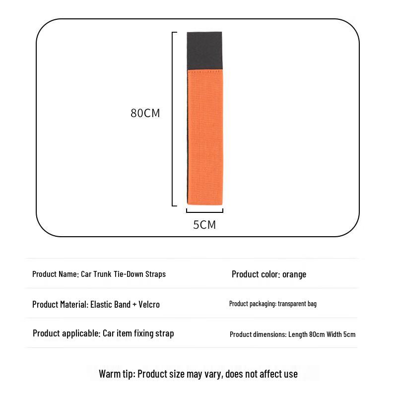 WEZHO Car Trunk Elastic Storage Straps (3-Pack)