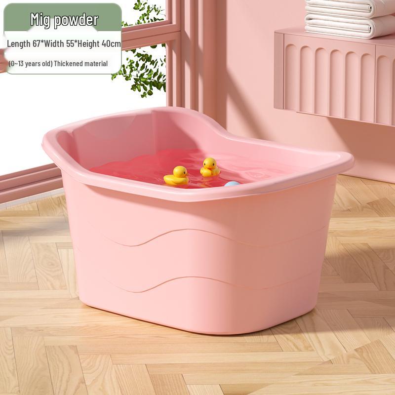 Large Infant & Child Soaking Bathtub - Full Body Bath Tub for Home