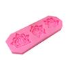 3-Cavity Silicone Mold Rose Flower Shape DIY Chocolate Clay Crafts Mould Cake Decor