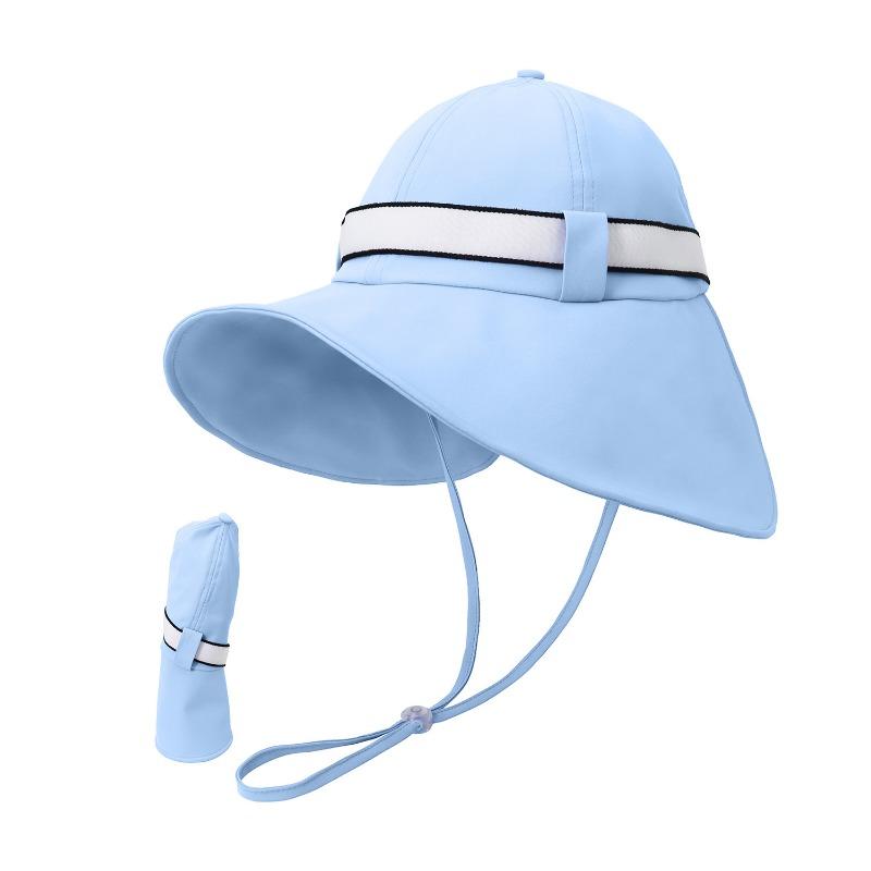 New Sunscreen Cool Bucket Hat Women's Summer UV Protection Big Brim Show Face Small Splash-proof Outdoor