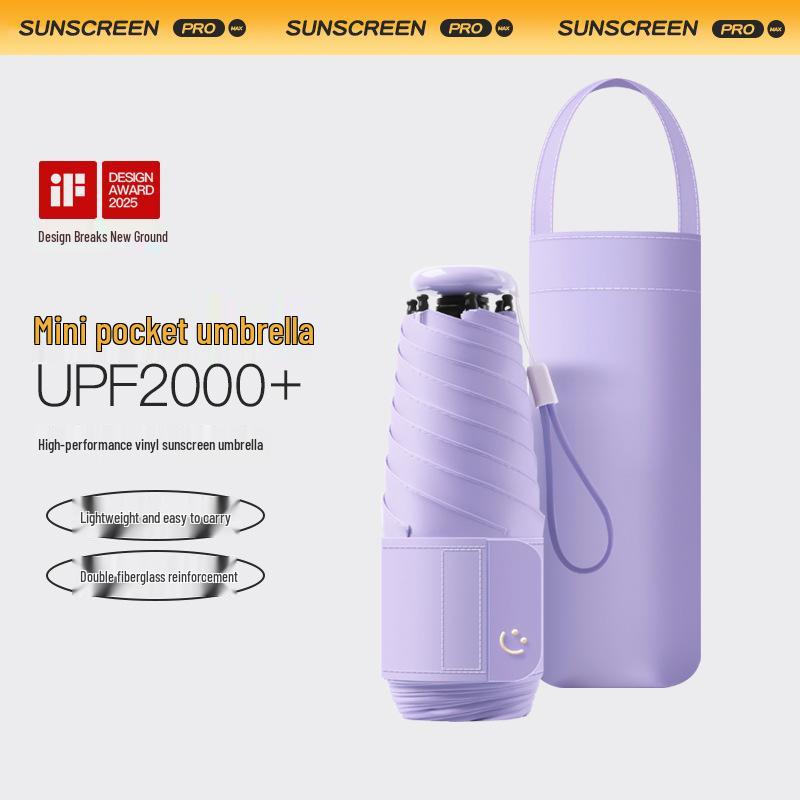 Ultra-Light Compact Folding Umbrella: High-End Student Rain & Sun Protection