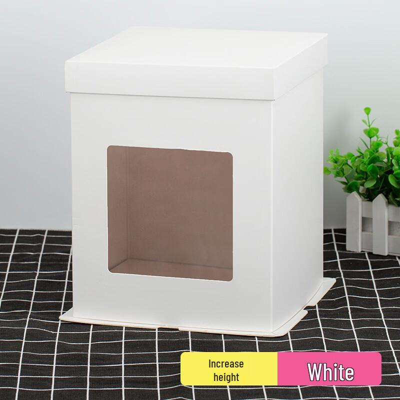 Changbaosen Transparent Birthday Cake Boxes 6 inch