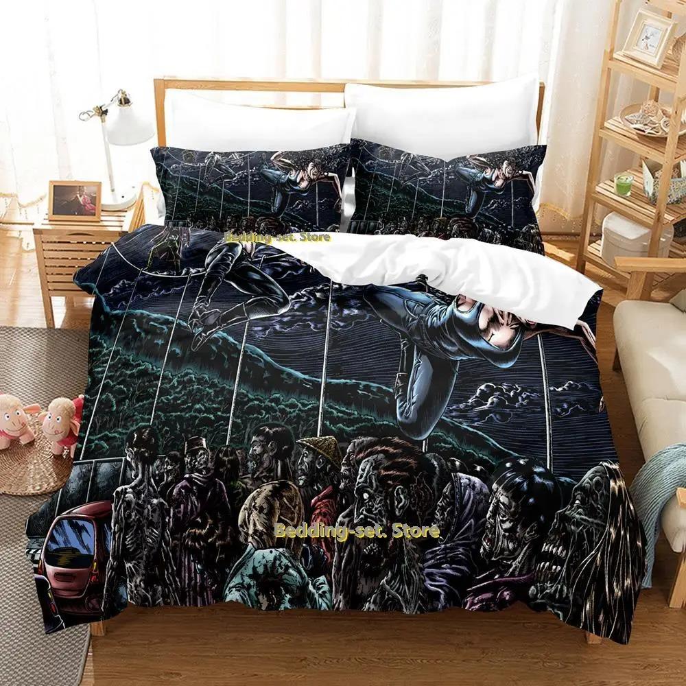 Set Biancheria da Letto Comics Extinction Parade Set da tre pezzi Cartone Animato Anime Adulto Bambino Camera da Letto Set Copripiumino lençol de cama casal