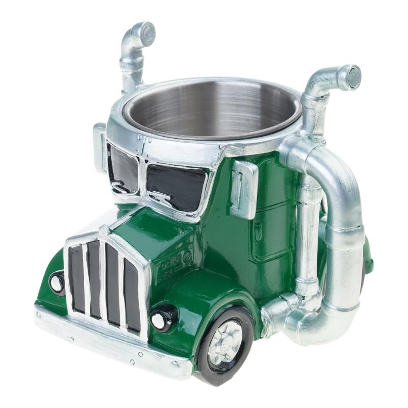 Realistic Truck Shape Mug With Sturdy Resin Materials Perfect For Truck Enthusiasts And Outdoor Sports Lover