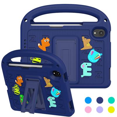 For Apple iPad Mini 6 7 2021 2024 A17 Pro A2567 A2568 A2993 A2995 A2996 Case Kids Safe Cartoon Letter Portable EVA Foam Shockproof Stand Tablet Cover