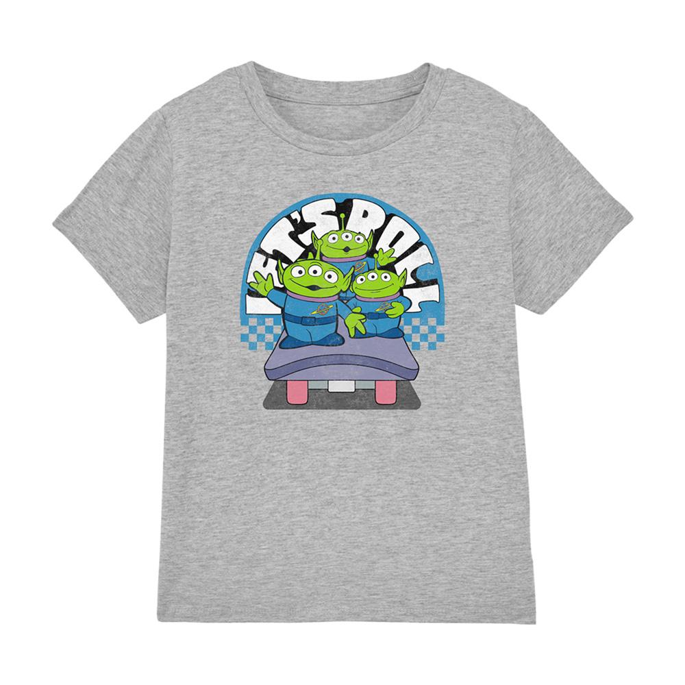 Toy Story Boys Let´s Roll Aliens Heather T-Shirt