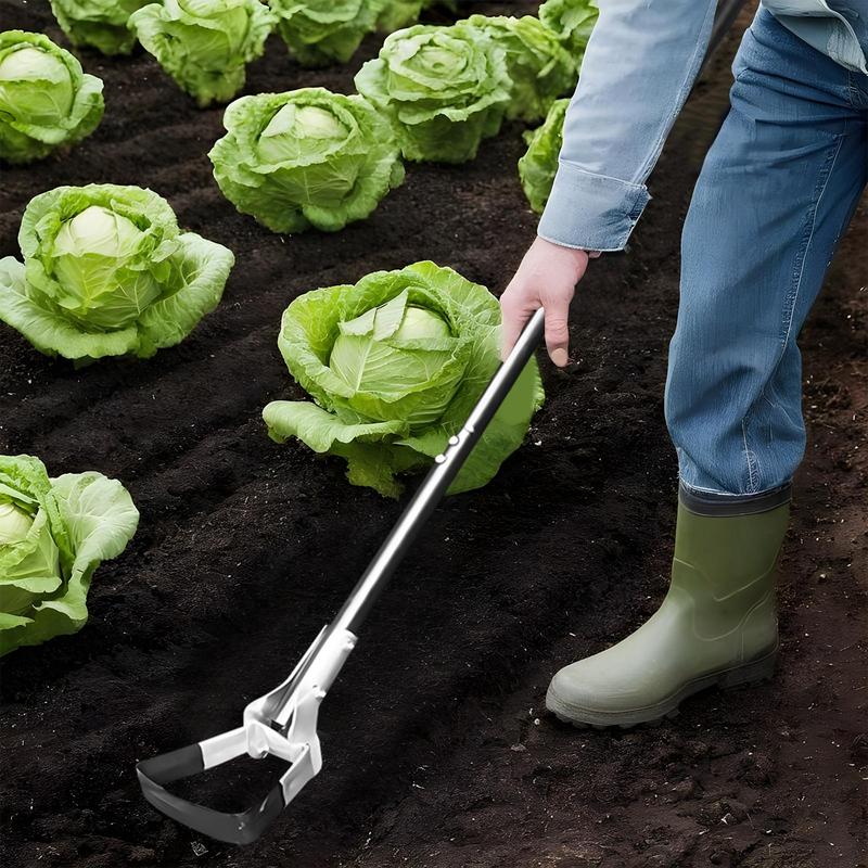 Gartenunkrautstecher mit langem Stiel, robuster Gartenunkrautstecher, Hacke, multifunktionaler Gartenunkrautstecher für Felder, Bauernhöfe, Höfe, Gemüse