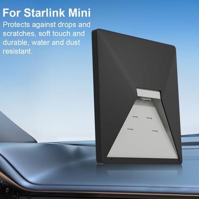 For Starlink Mini Case Luquid Silicone Protective Case for Starlink Mini Dish Waterproof Protective Shell with Anti-Reflection