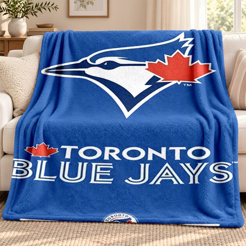 Blue Jays Academy Decke Flanelldecke Weiche Gemütliche Plüschdecke für Sofa Bett Leichte Heimdekoration Outdoor Camping