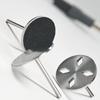 50Pcs Replaceable Self-Adhesive Nail Art Sanding Polish Paper Discs With Metal Nail Bearing For Manicure And Pedicure Repair