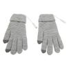 USB Heated Gloves Thicken Detachable Electronic Warming Knitted Gloves for Autumn Winter