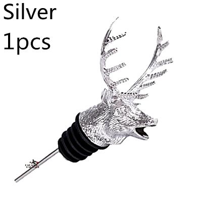Stainless Steel Wine Bottle Pourer Stopper with Deer Stag Head And Dragon Head Unique Design Wine Aerators for Bar Tools
