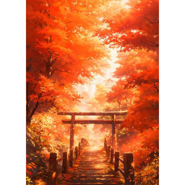 Anime Style Japanese Landscape Torii Prints Poster Canvas Painting Modern Wall Art Pictures For Living Room Bedroom Home Decor