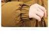 Women's 2025 Winter Plus Size Stylish Loose Mid-Length Down Jacket with Thick White Duck Down Filling.