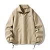 Herren Frühling und Herbst Übergröße Baseballbekleidung Reversjacke Lässig Vielseitig Locker Reißverschlussabschnitt Bequeme Oberbekleidung