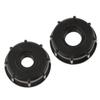 1000 Water Tote Tank Adapter Hose Cap 60mm Coarse Thread Outlet, 1/2inch+3/4inch=2PCS