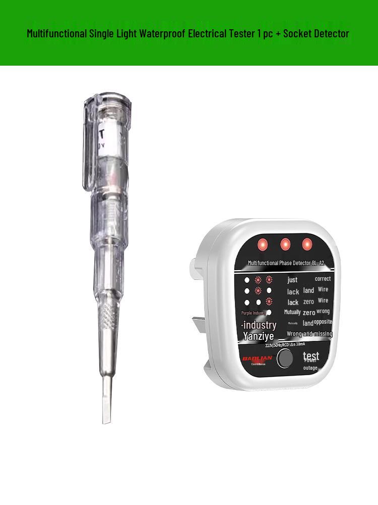 Intelligent Multifunctional Electrician's Induction Multimeter for Wire Testing with High-Brightness Light