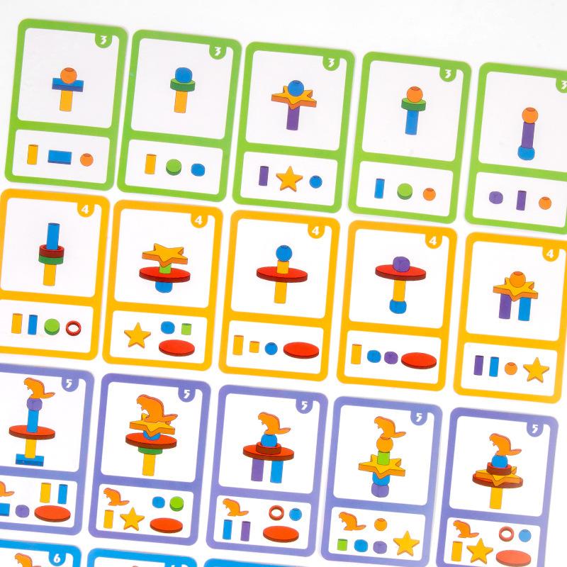 Beaver Building Block Clip Music Children'S Early Education Puzzle Wooden Desktop Balance Game Stack Music Toys