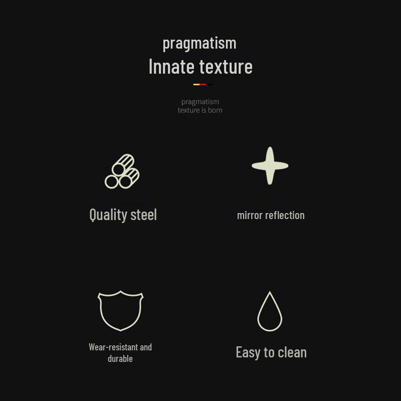 Yidengxia 304 Stainless Steel Polished Flat Handle Skimmer Spoon