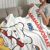 Cartoon H-Hanamaruobake Cute kawaii Blanket Plush Nap Sofa rug for Living Room Office Bedroom Birthday Home Travel Kid Gifts