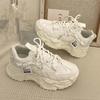 Casual Platform Sneakers for Women Spring Autumn New Chunky Platform Women Sports Shoes Fashion Thick Bottom PU Leather Sneakers