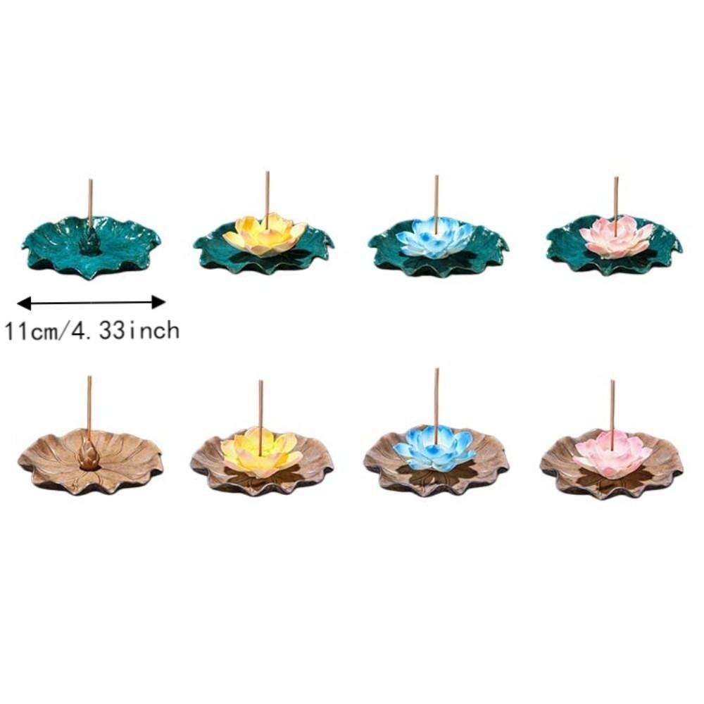 Keramiek Lotus Rookverspreider Slaapmiddel Lotus Rookstokje Lotus Rookstoofhouder Aromatherapie