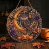 Halloween Diamond Painting Kits Ghost/Owl Art Hanging Ornament Kit, Craft for Adults Suncatcher, DIY Pendant Window Decor Ornaments