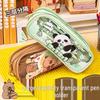 Capybara Cartoon Transparent Pencil Case - Large Capacity Multi-Layer Box for Elementary School Boys and Girls.