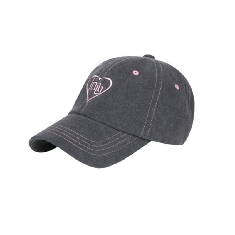 Inner Museum HEART SYMBOL BALL CAP (CHARCOAL)
