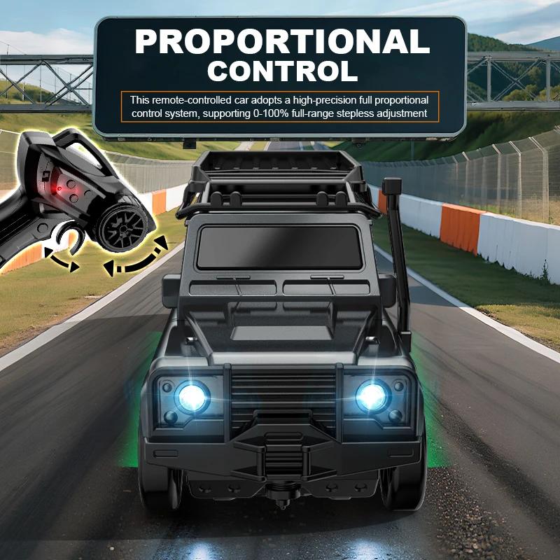 1/64 Full Scale RC Car Mini Tabletop Drift 2.4G Remote Control Racing Vehicle 4WD Off-road Drifting Car Model Toys for Children