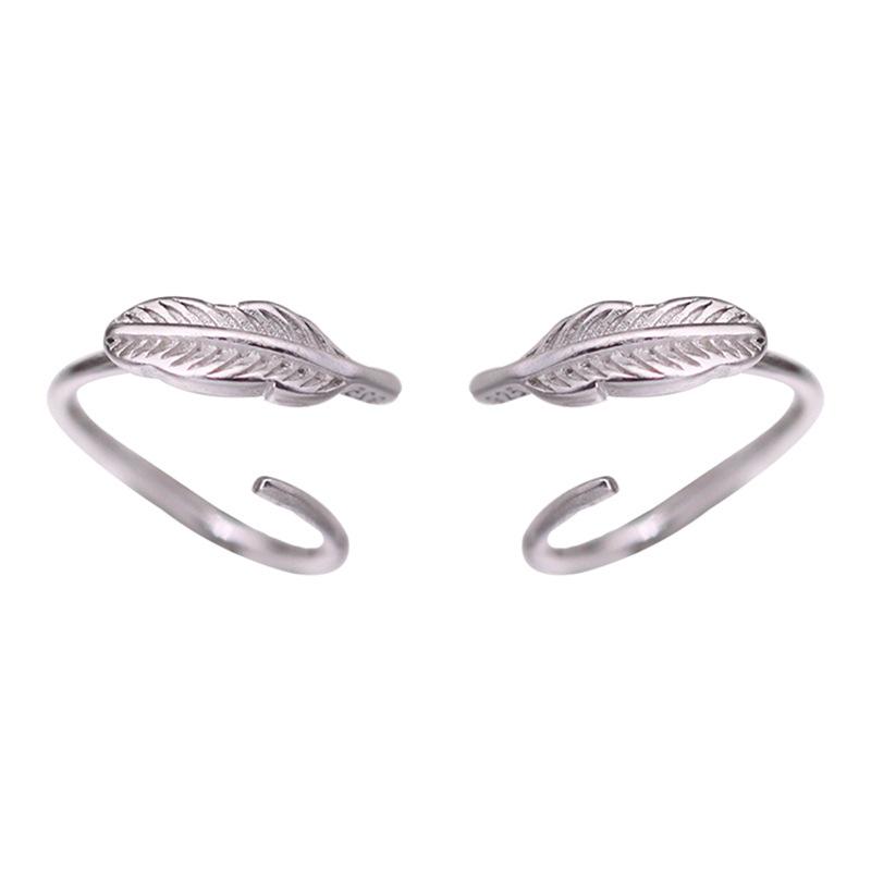 

Серьги для женщин, маленькие серьги-перья, маленькая свежая и персонализированная корейская версия сережек Niche Design Sense Student