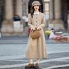 Chic Spring 2025 Small Fragrant Style Suit: Single-Breasted Jacket and Semi-Skirt Dress Set (Y2510)